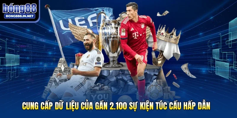 Cung cấp dữ liệu của gần 2.100 sự kiện túc cầu hấp dẫn